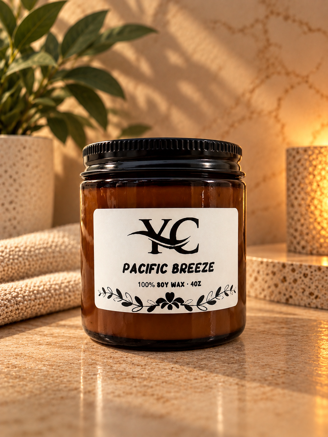 Pacific Breeze | Hand-Poured Soy Candle (4oz)