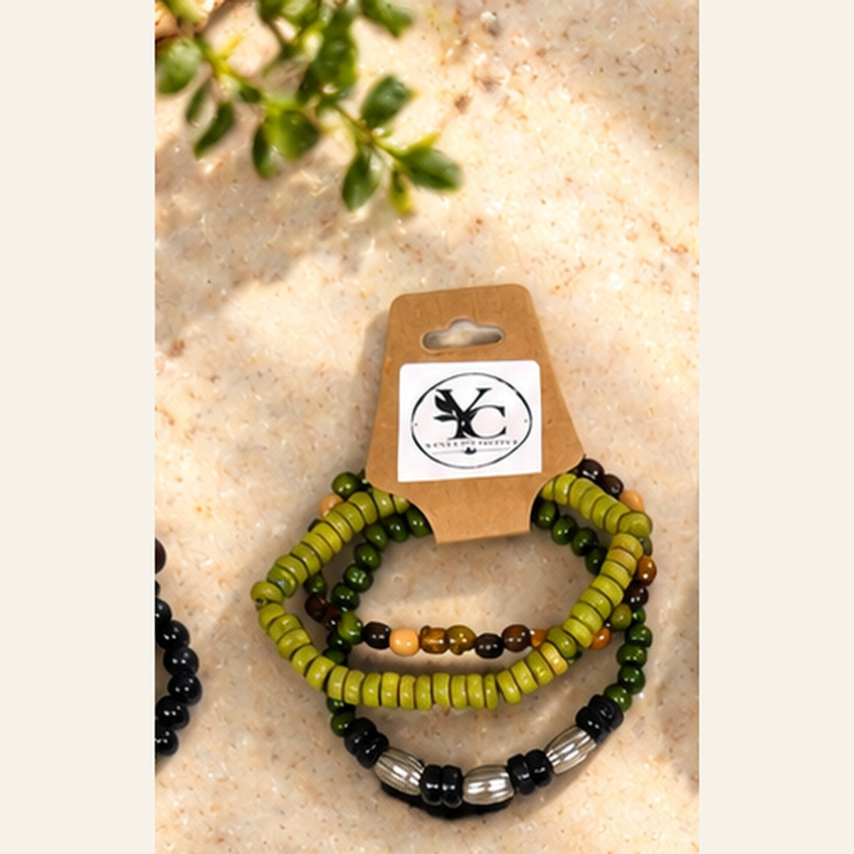Yates Collective Earth-Tone Beaded Bracelet Sets