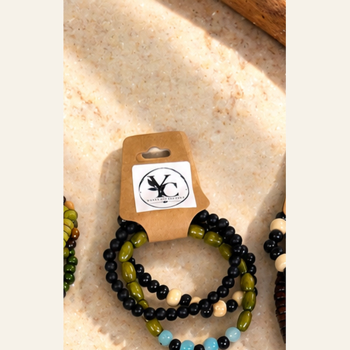 Yates Collective Earth-Tone Beaded Bracelet Sets