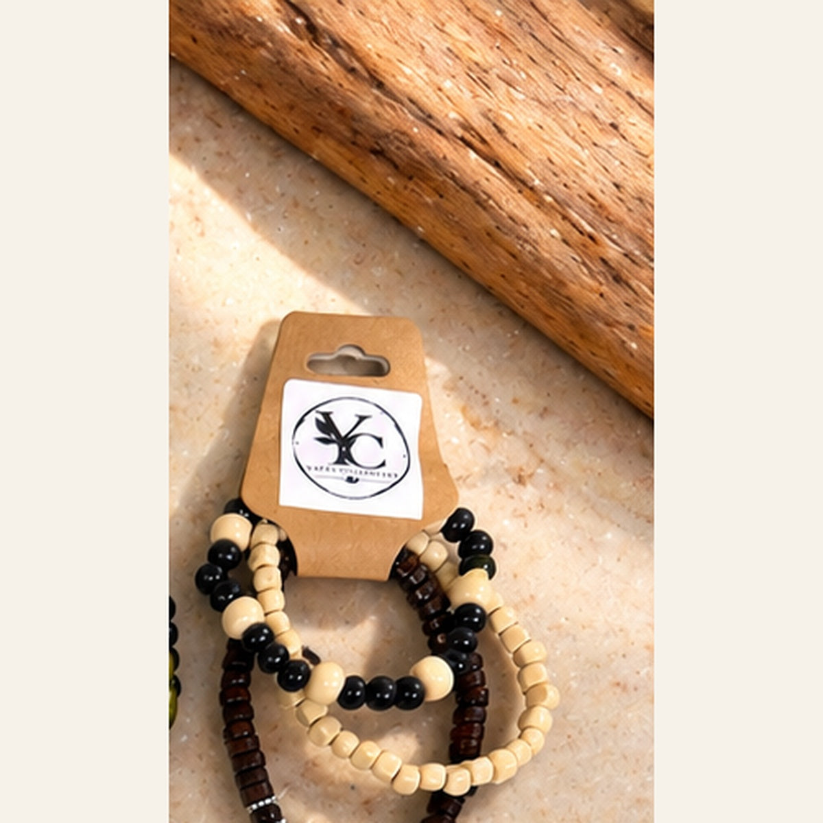 Yates Collective Earth-Tone Beaded Bracelet Sets