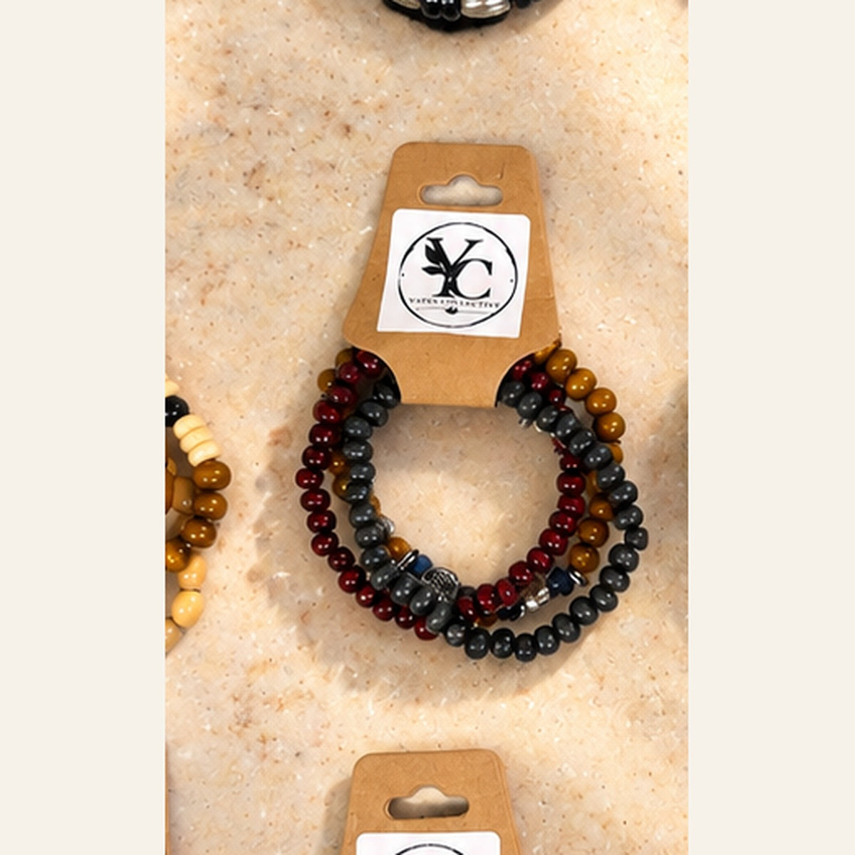 Yates Collective Earth-Tone Beaded Bracelet Sets