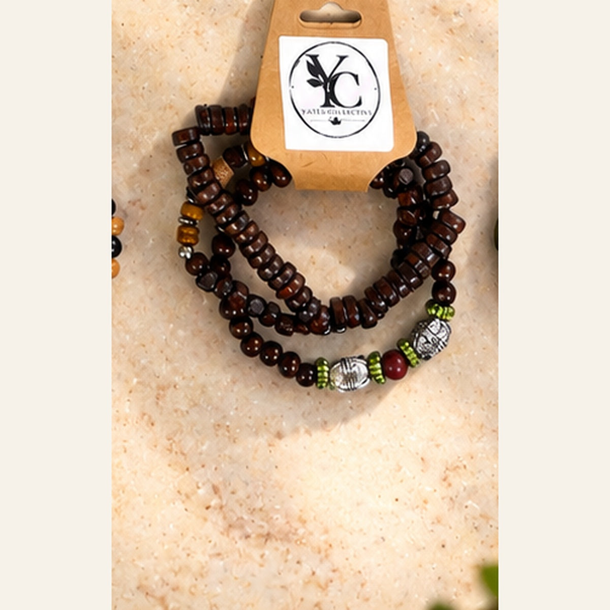 Yates Collective Earth-Tone Beaded Bracelet Sets